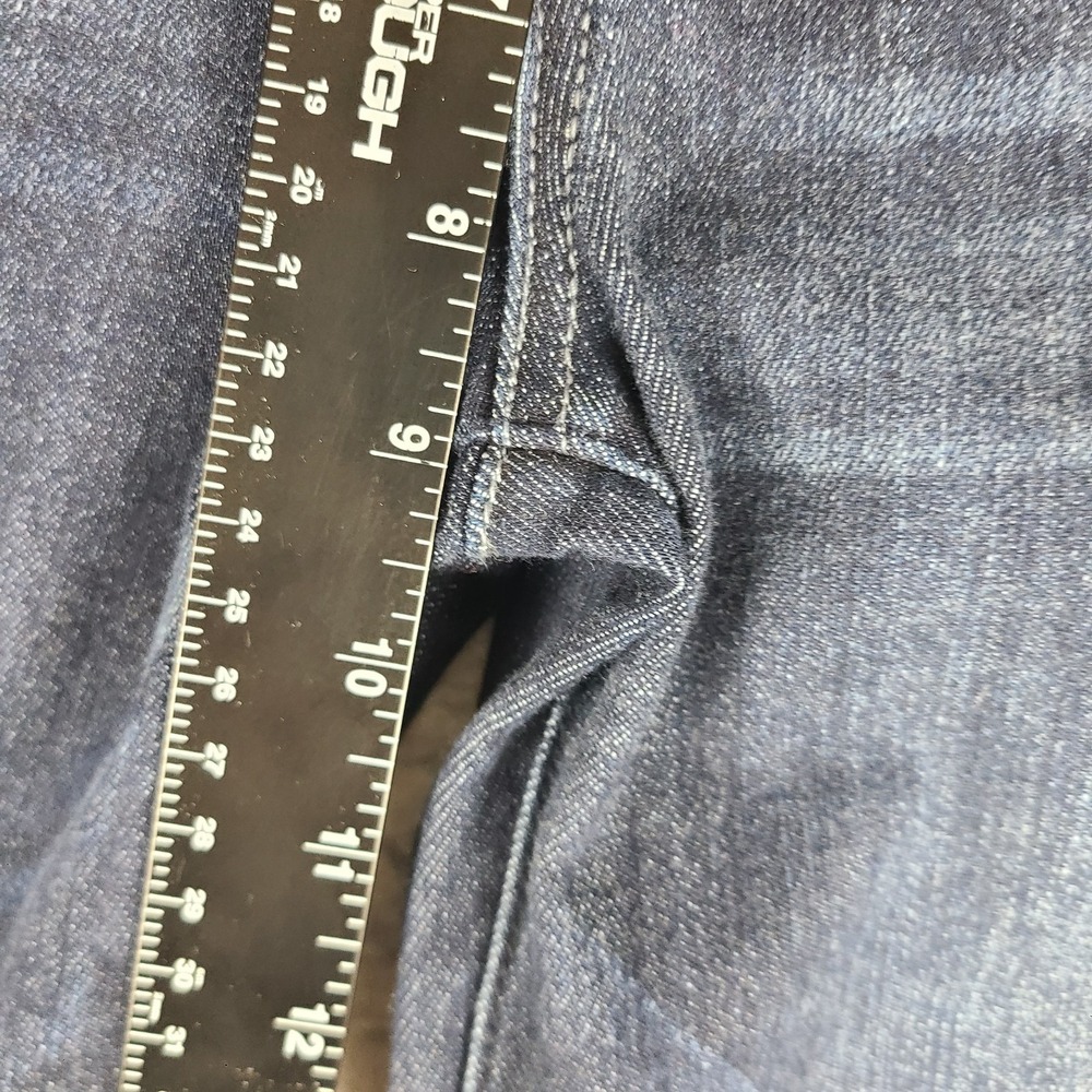 Democracy Jeans Womens 2 Blue Ab Solution Skinny Distress Dark Wash Denim‎ - Picture 5 of 13